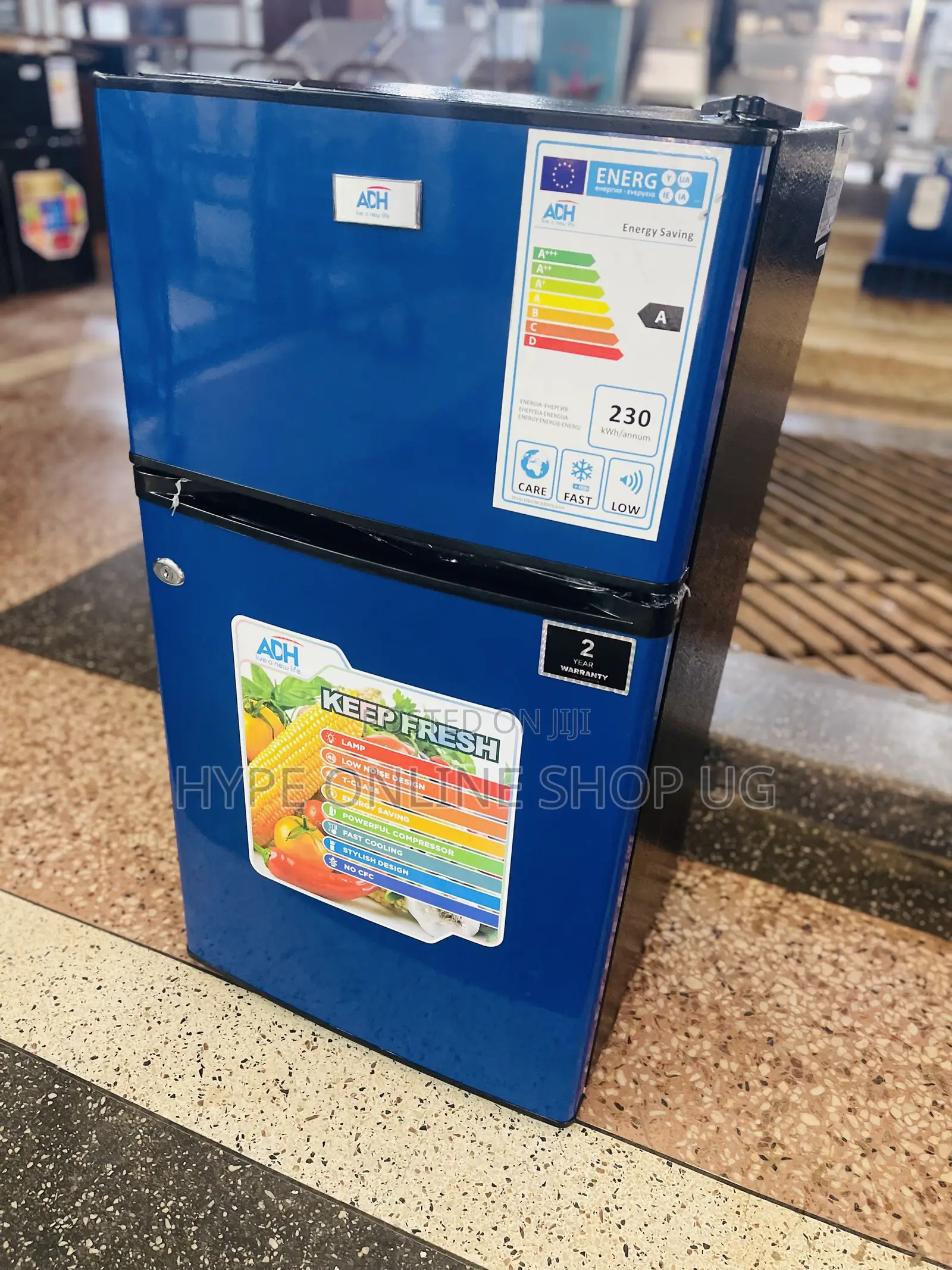 Brandnew 120l Blue Adh Double Door Fridge