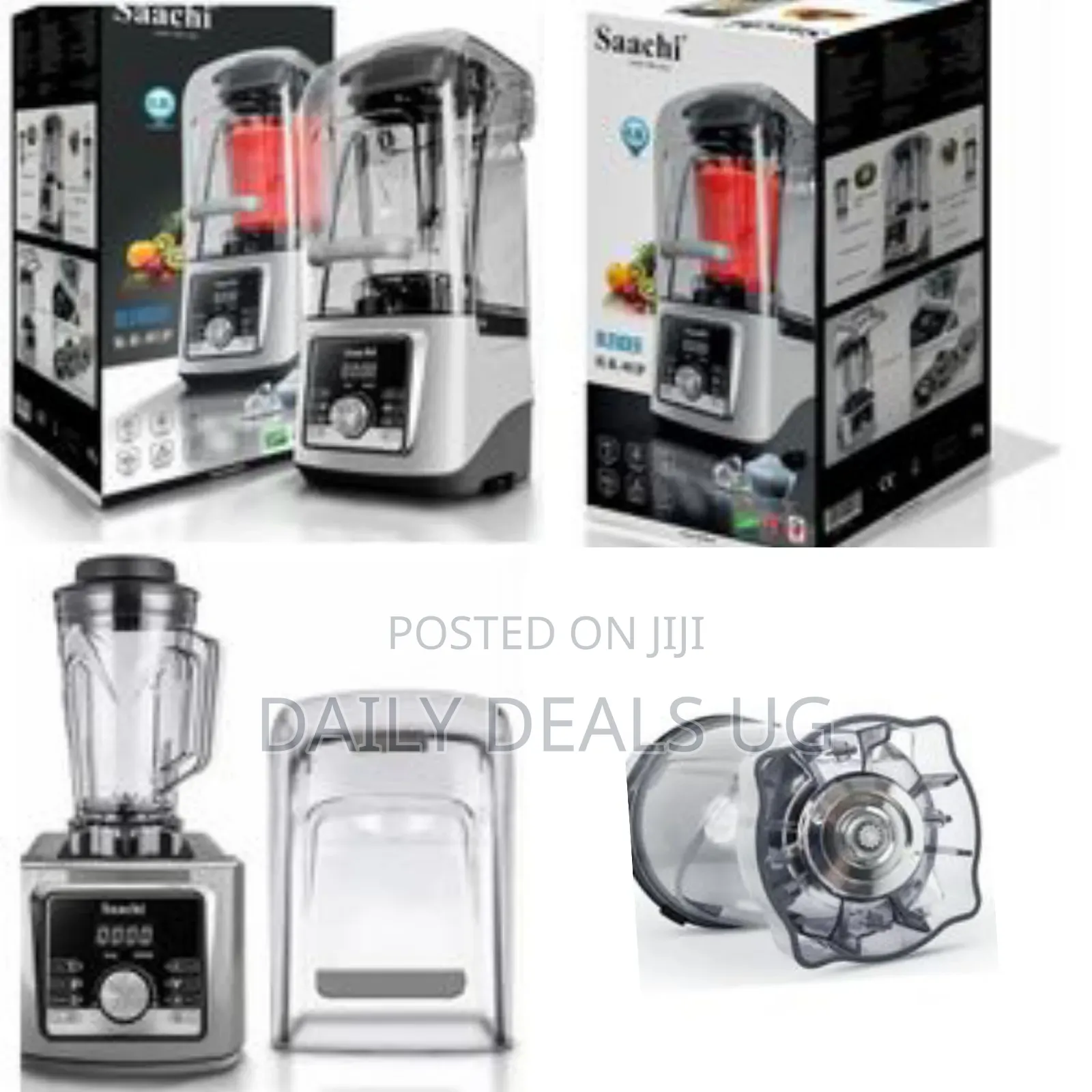 Saachi Commercial 4l Silent Blender With Ice Crusher - Clear