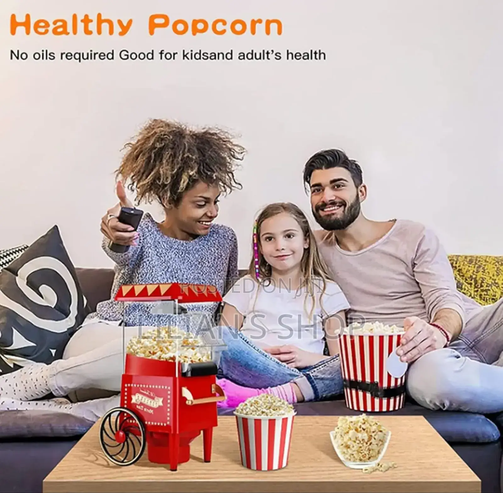 Retro Popcorn Machine With Cart