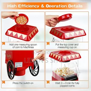Retro Popcorn Machine With Cart