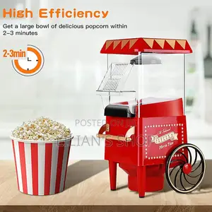 Retro Popcorn Machine With Cart