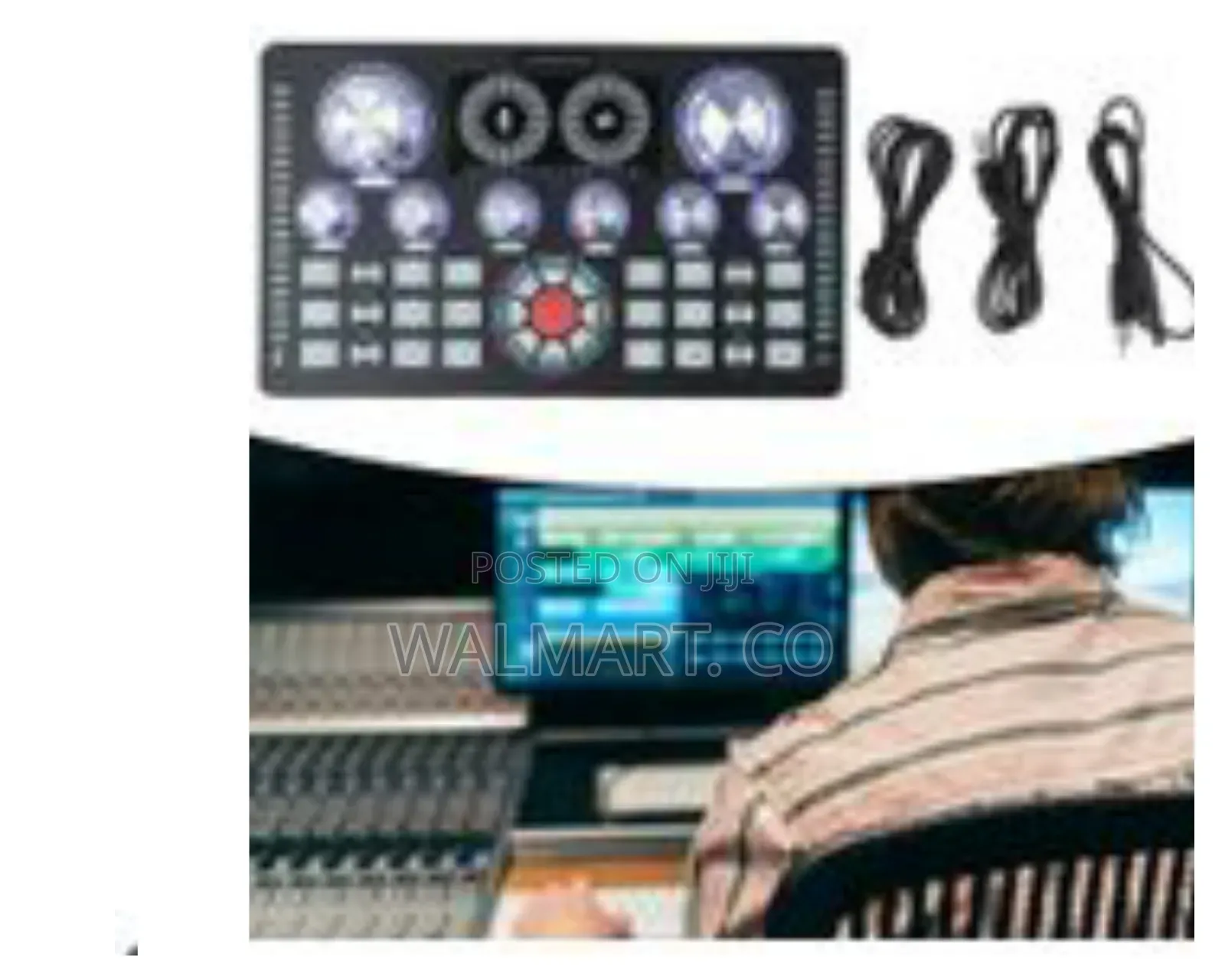 Q7 Soundcard With 48v Studio Record Mic,Voice Changer,Live Streaming