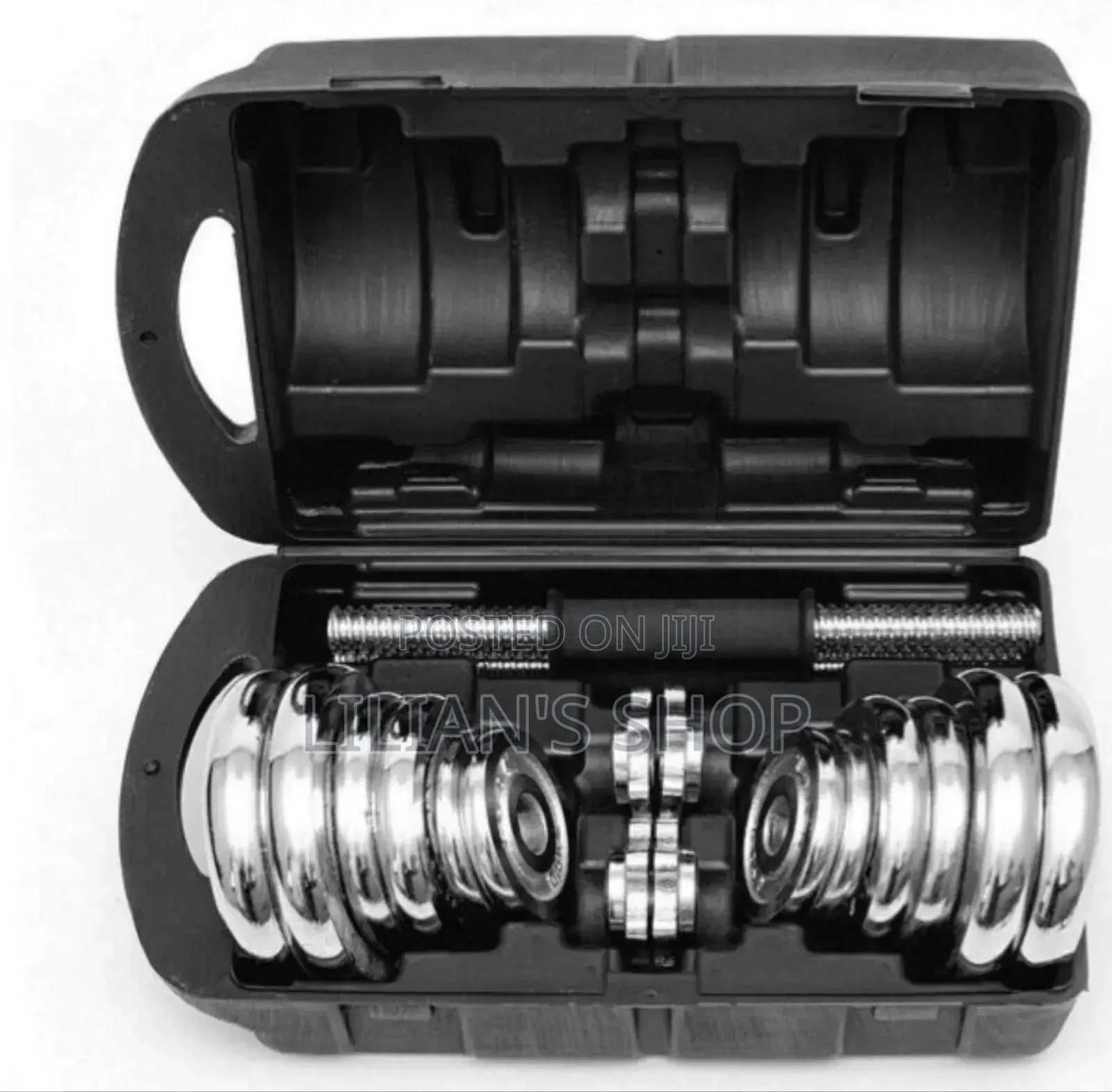 15kg Chrome Adjustable Durable Pure Iron Plated Weight Dumbells