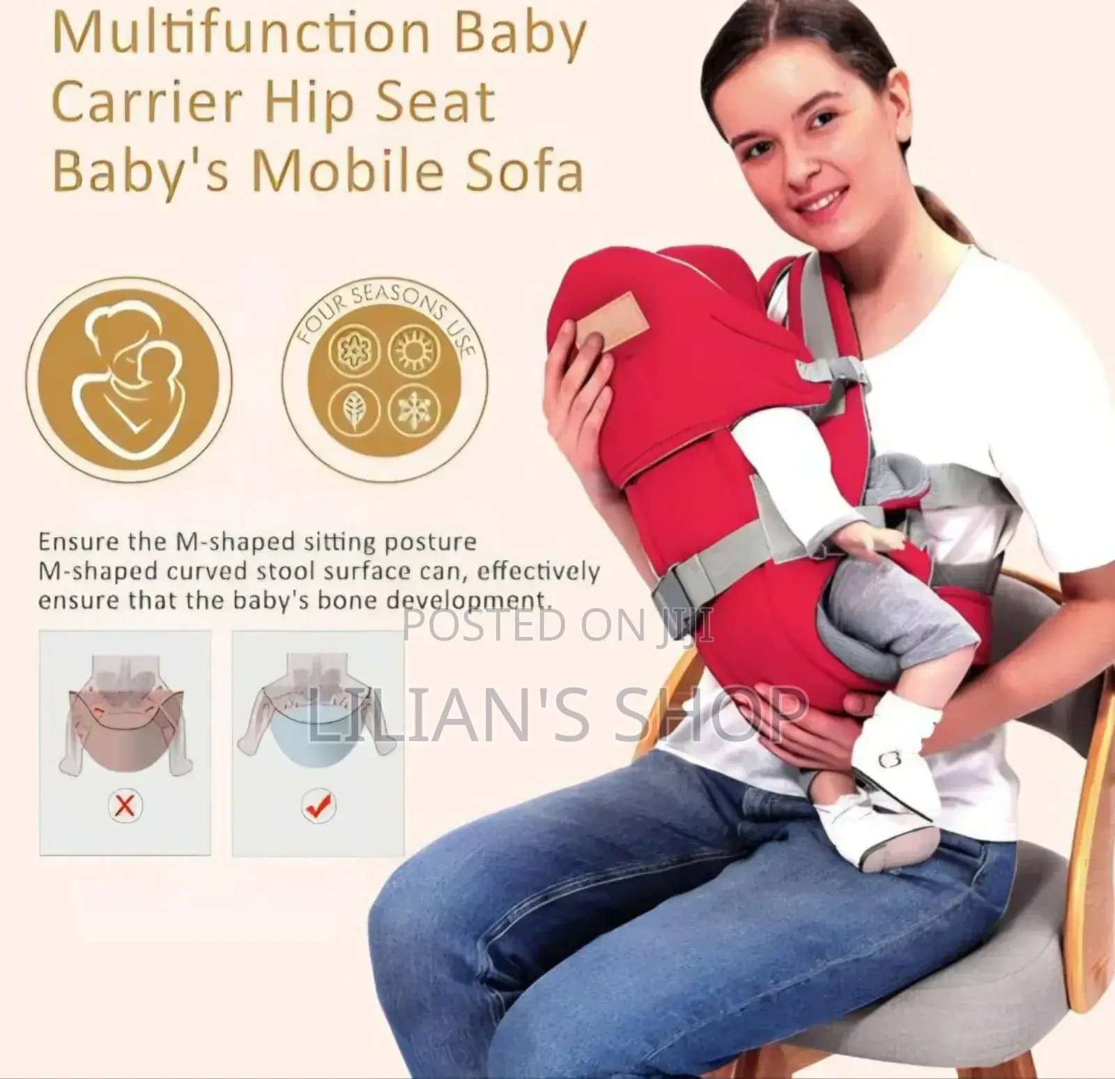 Multifunctional Large Baby Carrier