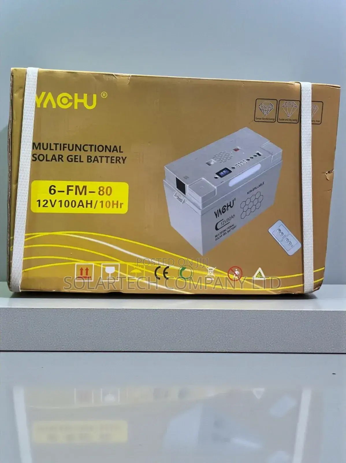 Yachu Maintenance-Free Solar Gel Battery 100ah/ Multifunctional