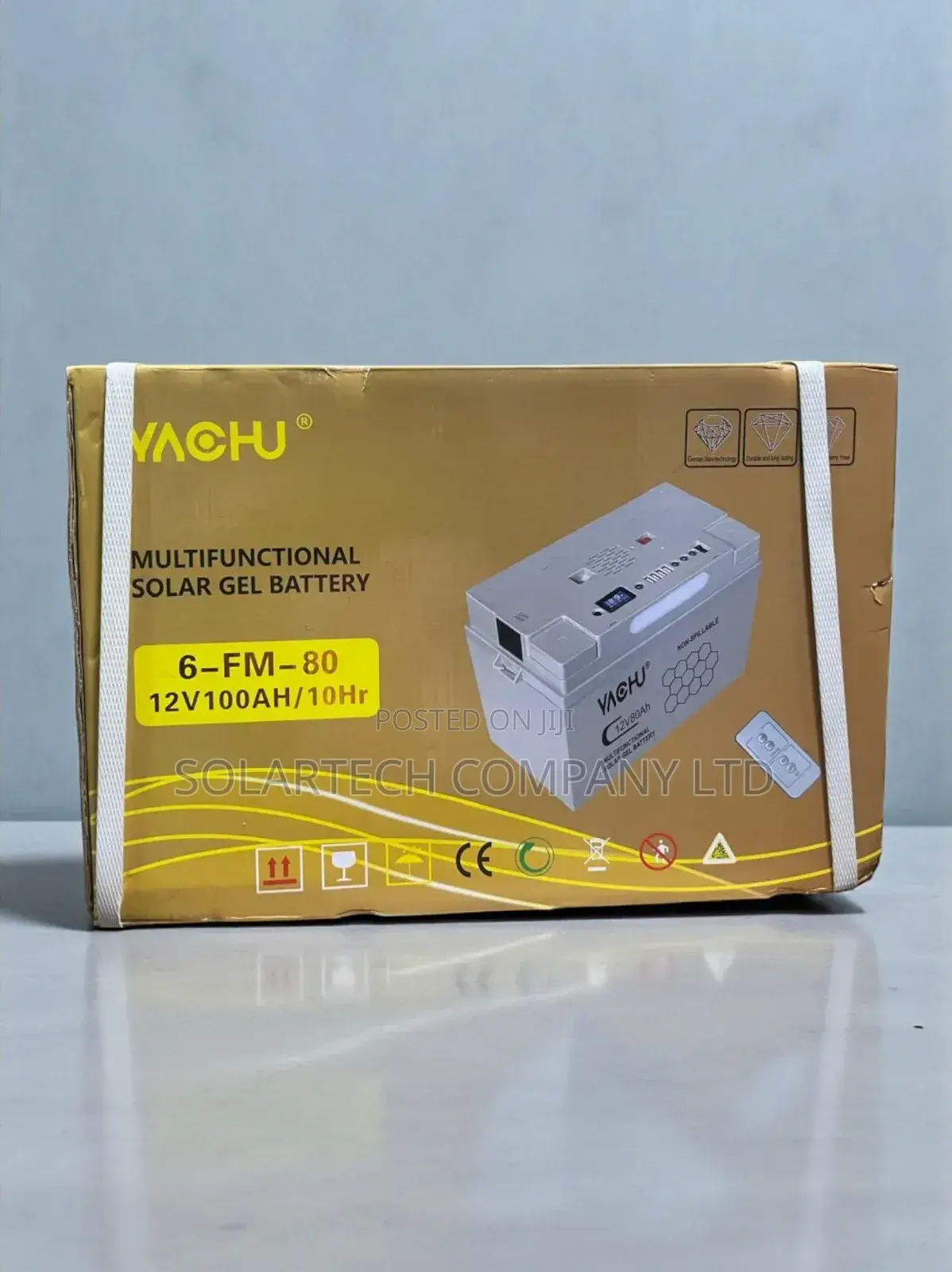 Yachu Multifunctional Solar Gel Battery – 100ah Original