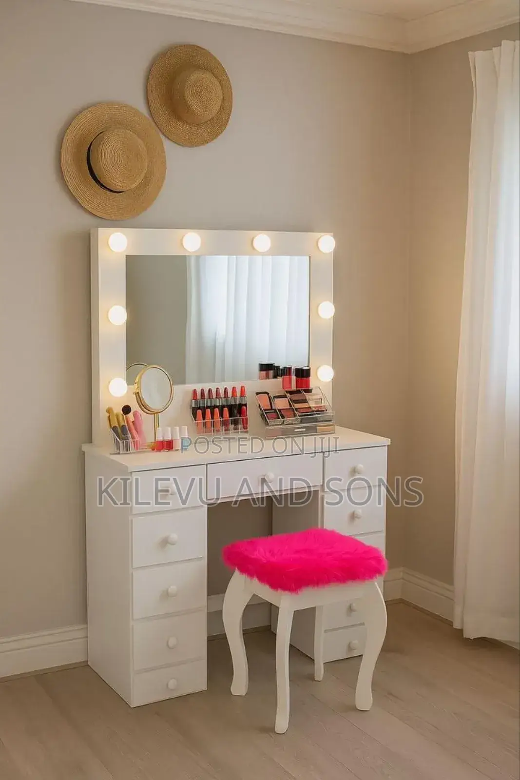 Modern Makeup Table Call Us On