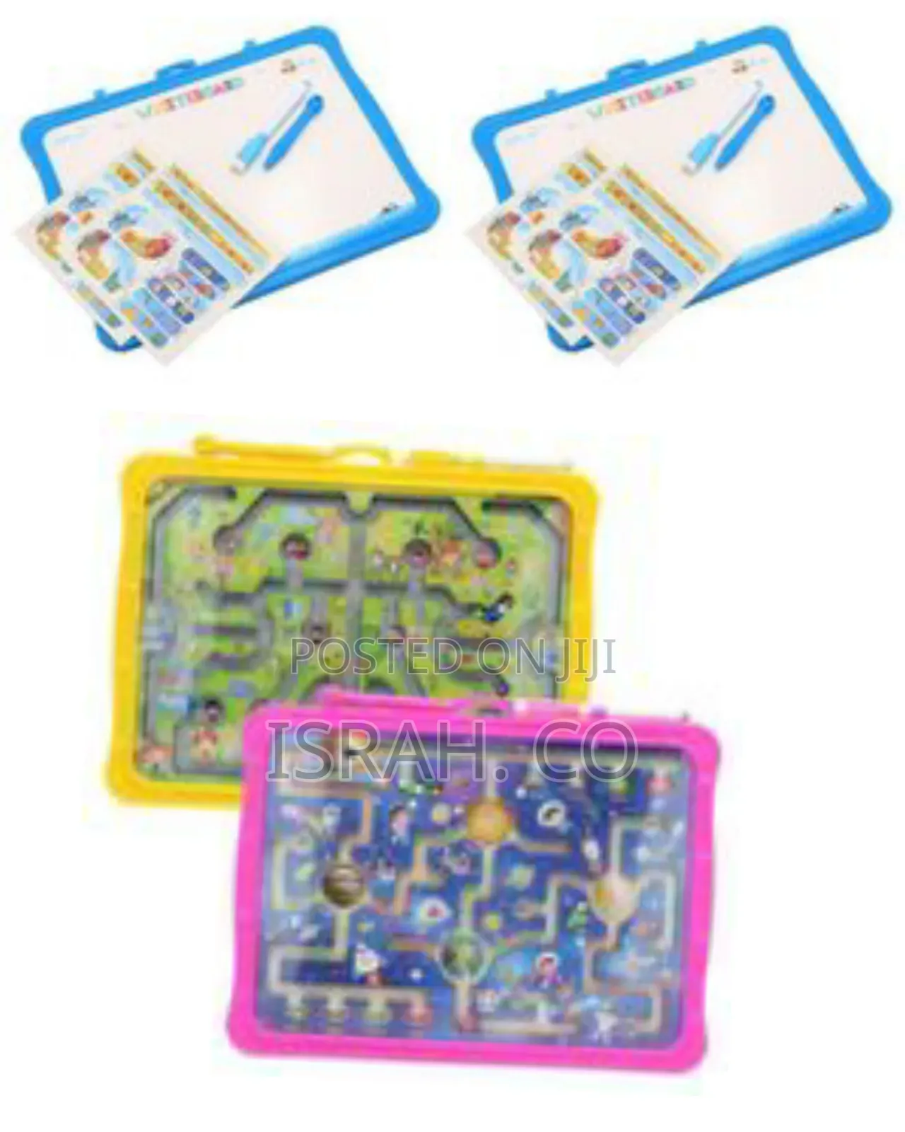 Dual-sided Magnetic Maze Game And Portable Whiteboard - Multicolor