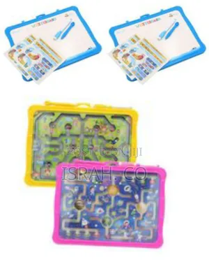 Dual-sided Magnetic Maze Game And Portable Whiteboard - Multicolor