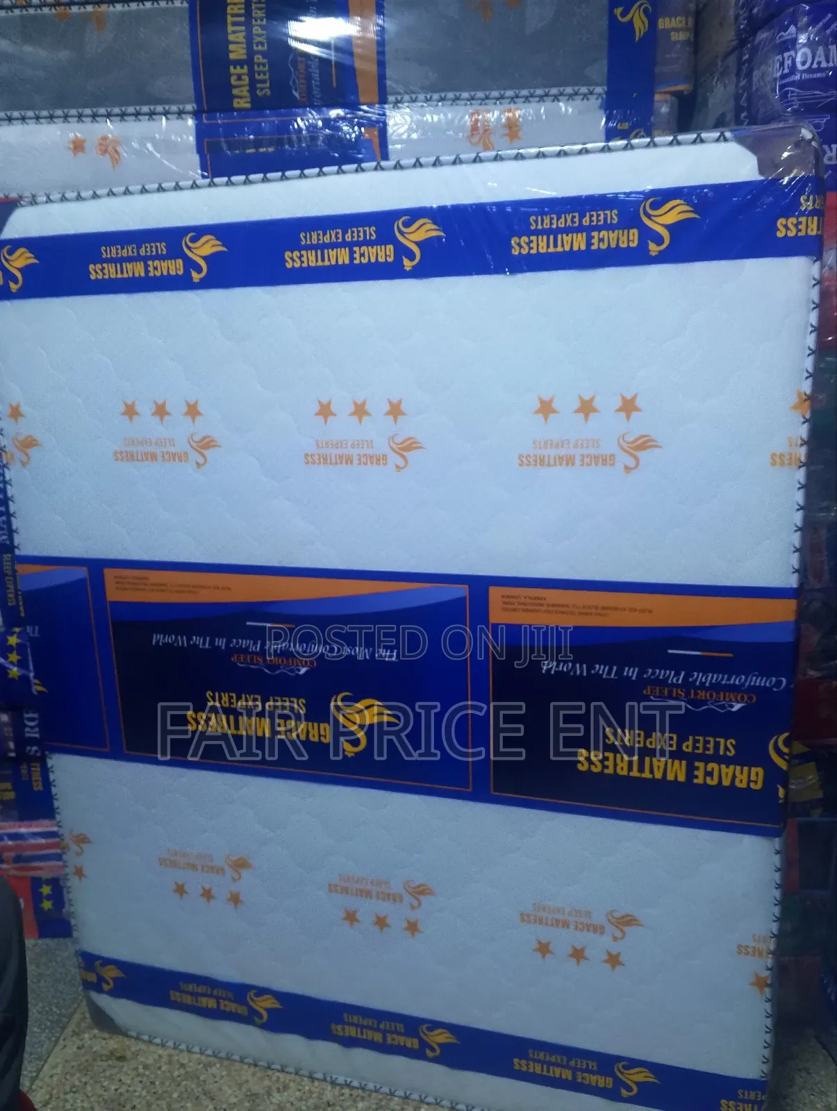Re Bonded Fibre Orthopedic Mattress.5*6*10inches.( White)