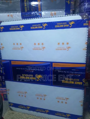 Re Bonded Fibre Orthopedic Mattress.5*6*10inches.( White)