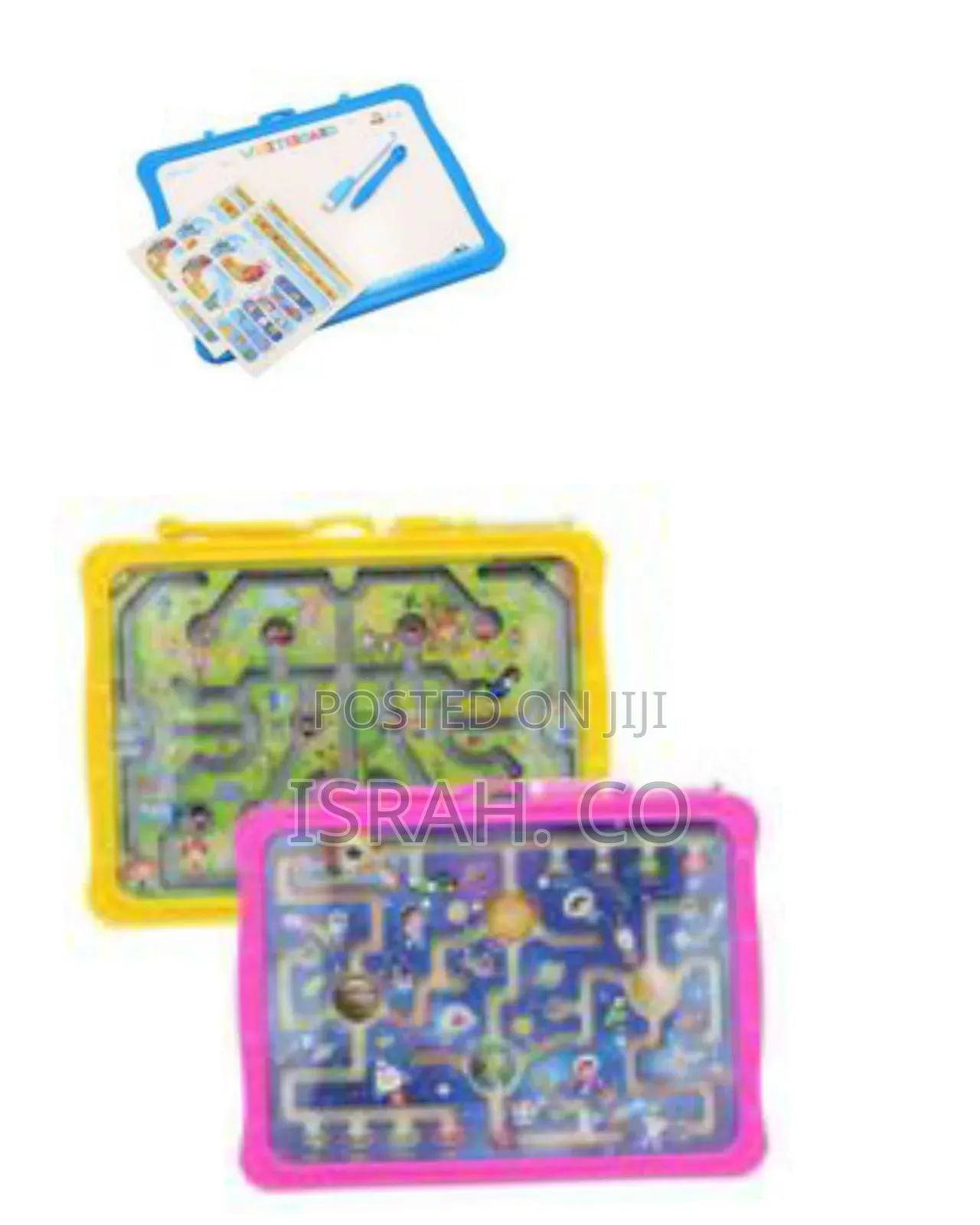 Dual-sided Magnetic Maze Game And Portable Whiteboard - Multicolor
