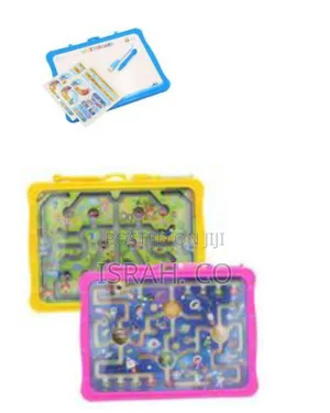 Dual-sided Magnetic Maze Game And Portable Whiteboard - Multicolor