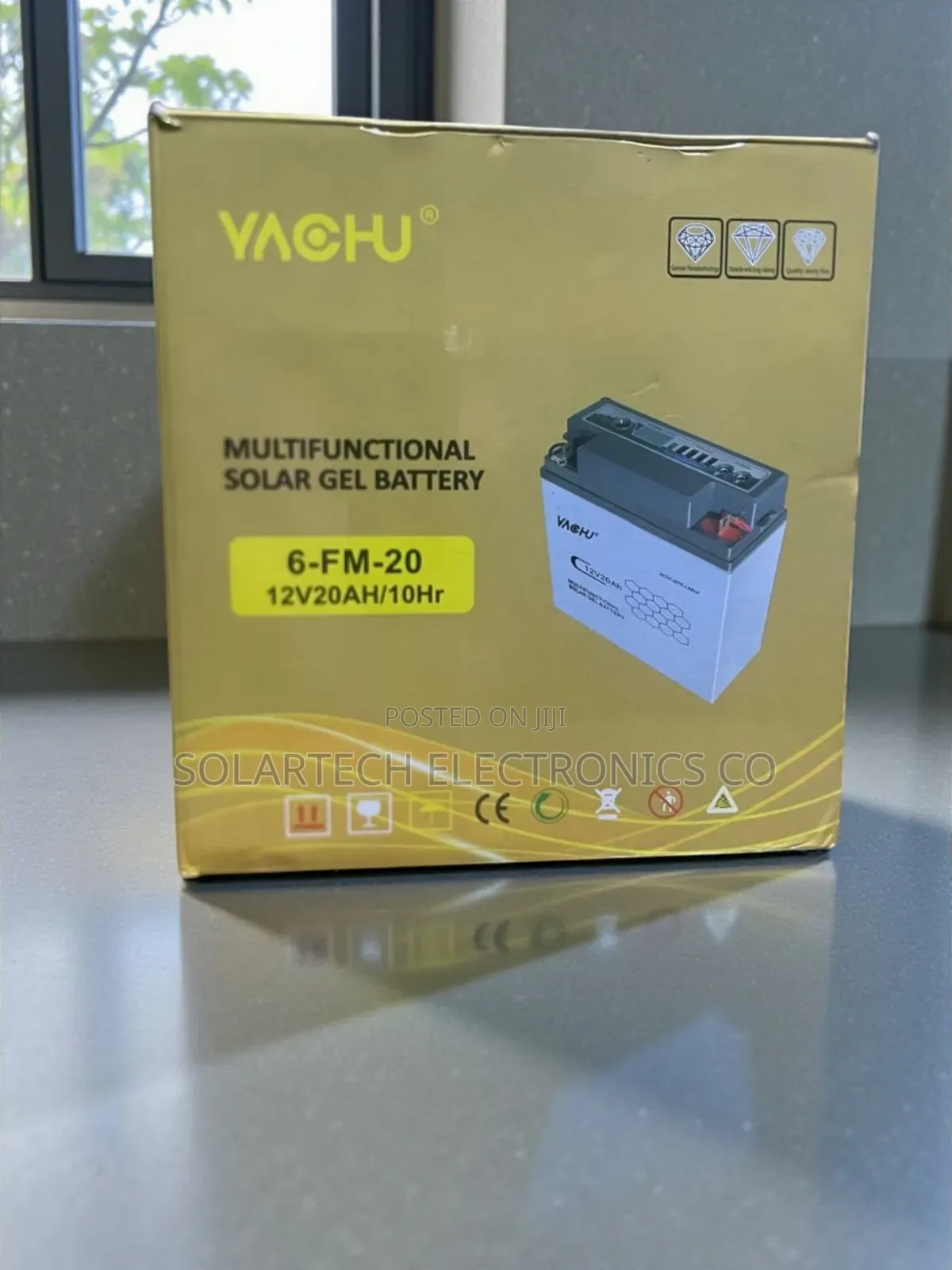 20ah Compact Multifunctional Solar Gel Battery – Plug Play Power
