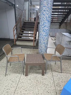 Easy Balcony Plastic Table and 2 Chairs