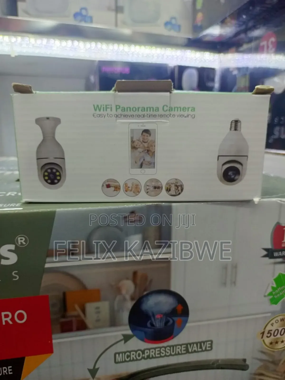 Panorama Wireless Video Surveillance Light Blub Camera Wifi 360°