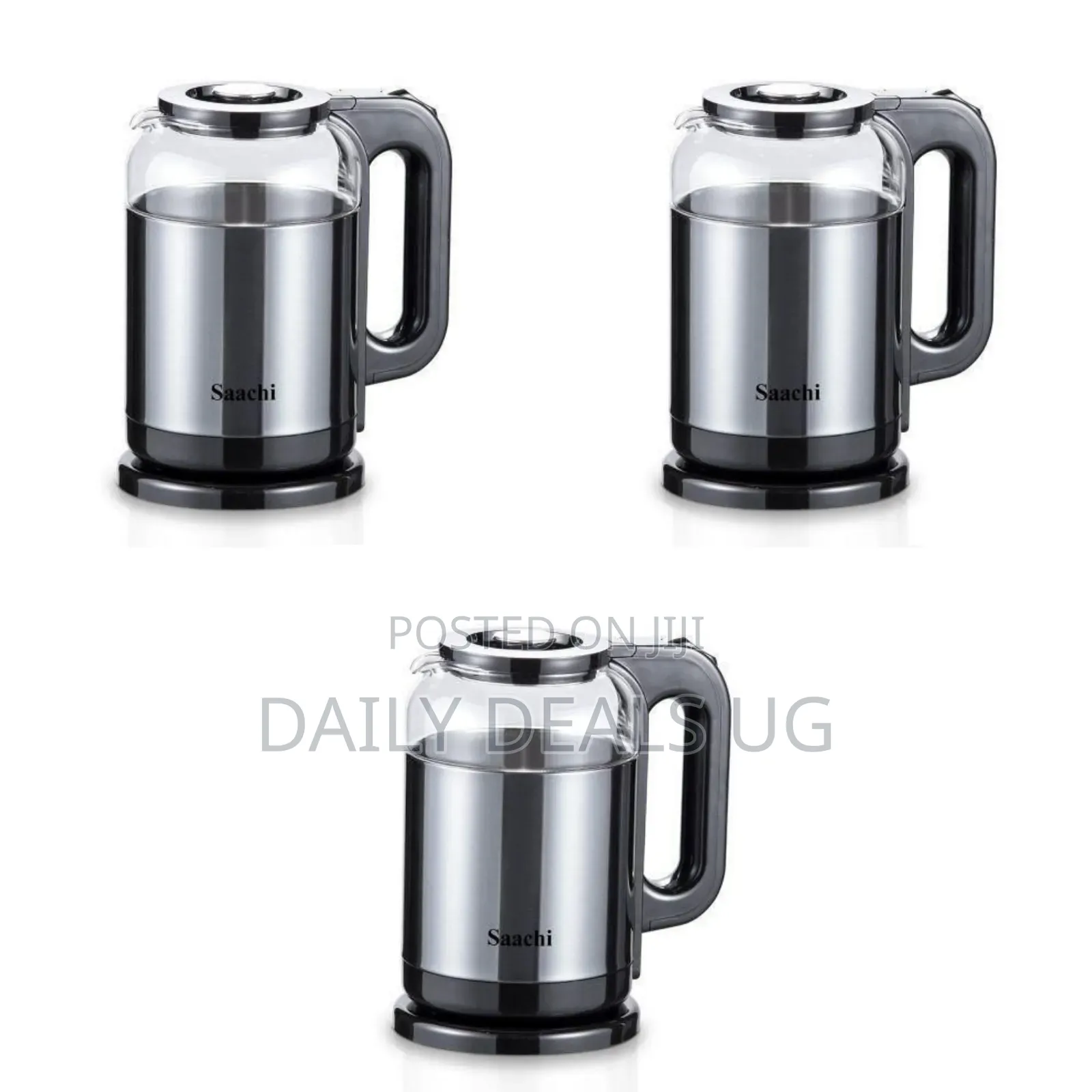 Saachi Electric Kettle With a Borosilicate Glass Body