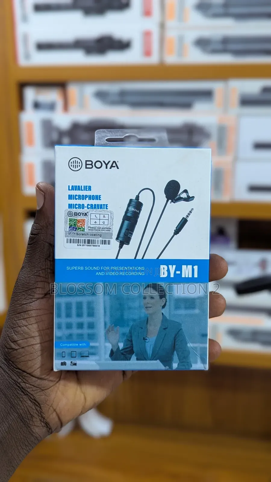 Boya by-M1 3.5mm Microphone With Adapter for Smartphones, Cameras