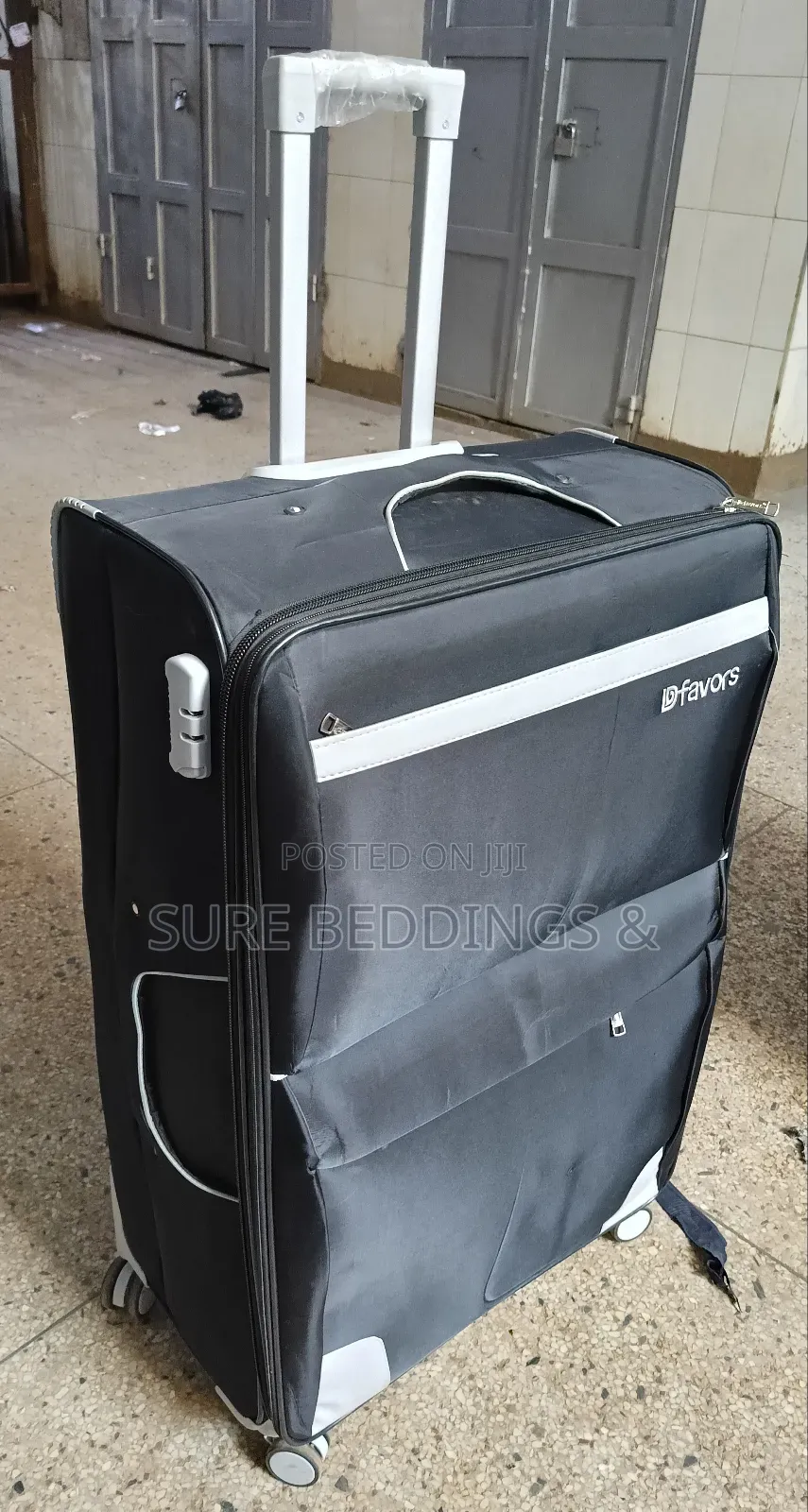 Large Black Favors Suitcase