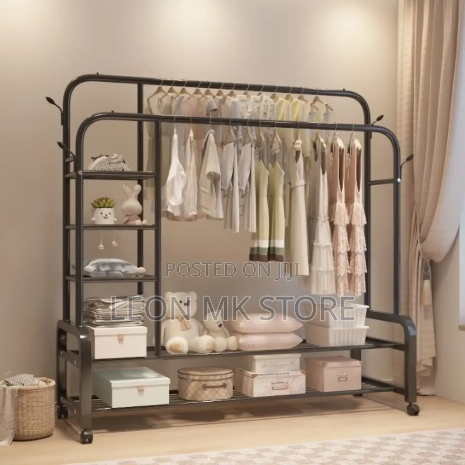 Clothes Rack With Shoes Stand