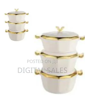 3 Pieces of Casserole Serving Dishes