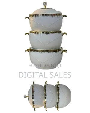 Elegant Stacking Ceramic Serving Dishes / Tureens Set - Multicolor