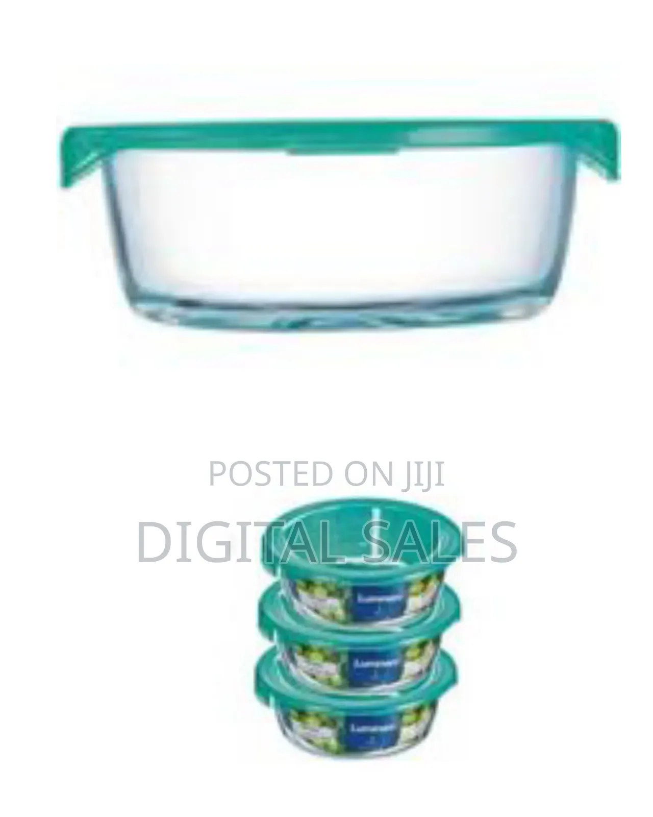 Luminarc Set of Borosilicate Glass Food Storage Containers