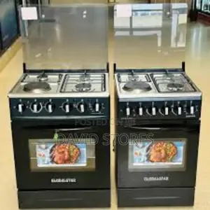 Globalstar 3-in-1 Cooker – 50×60 – 3 Gas+ 1electric Oven – Black