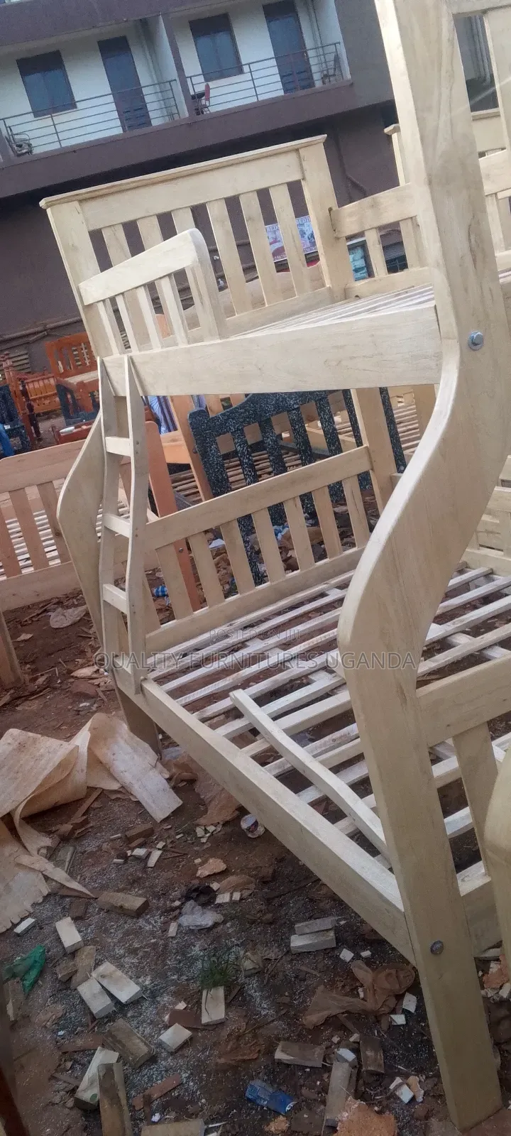 Factory Price Wooden Decker Bed