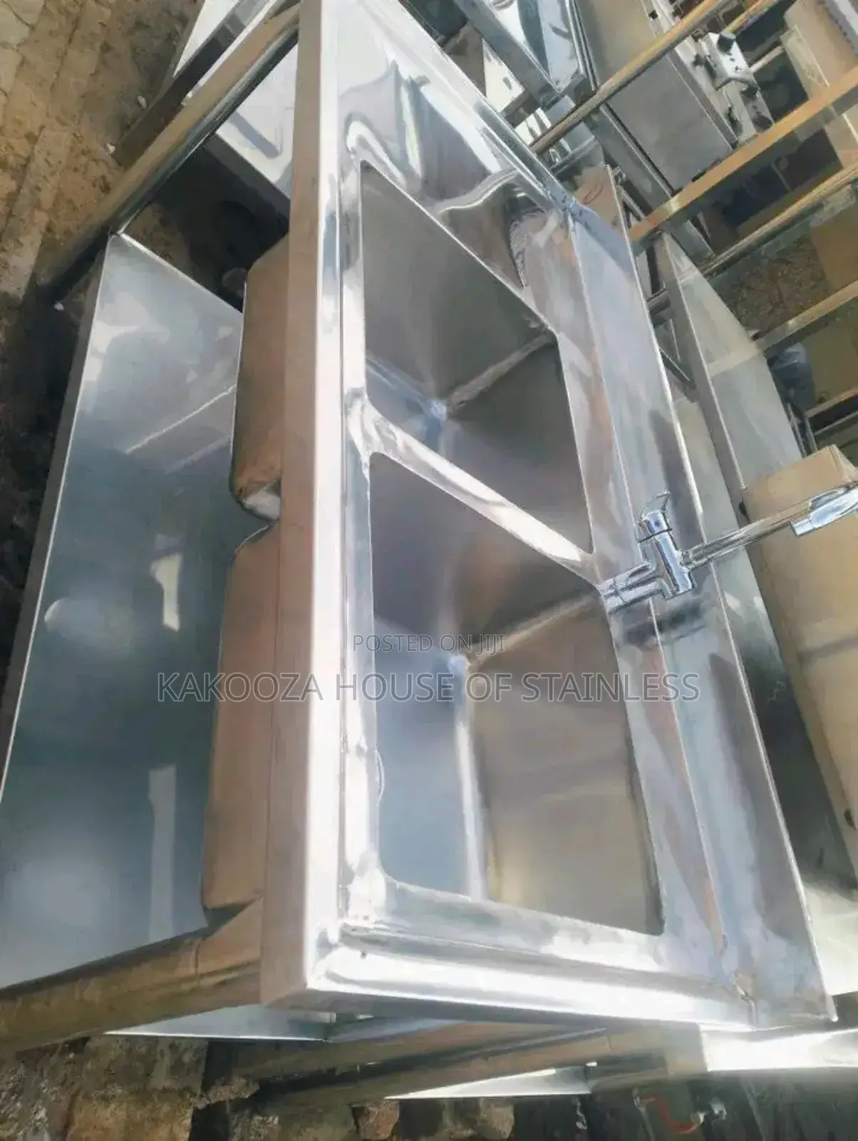 Commercial Washing Sink With Shelve