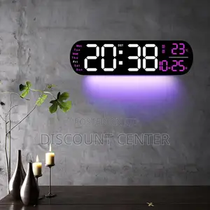 Digital Wall Clock Curved