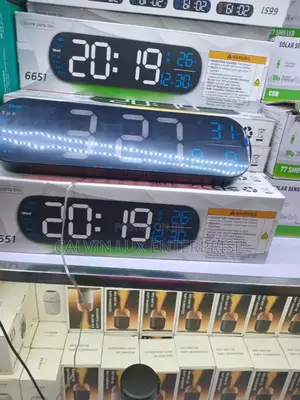 Digital Wall Clock Curved