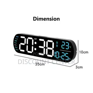 Digital Wall Clock Curved