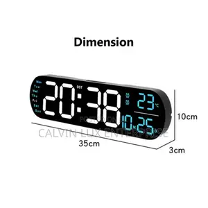 Digital Wall Clock Curved