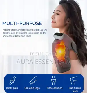 3-in-1 Knee Massager Pad With Heat and Vibration Functions