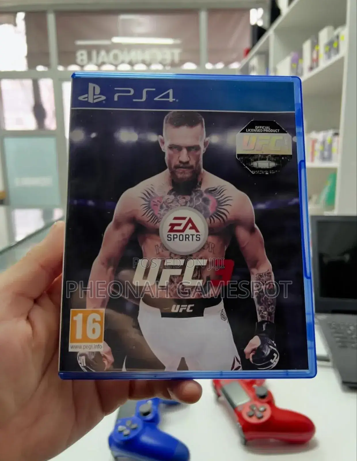 Ufc 3 Game Cd for Ps4: Fight Professional Fighters in Your Shorts