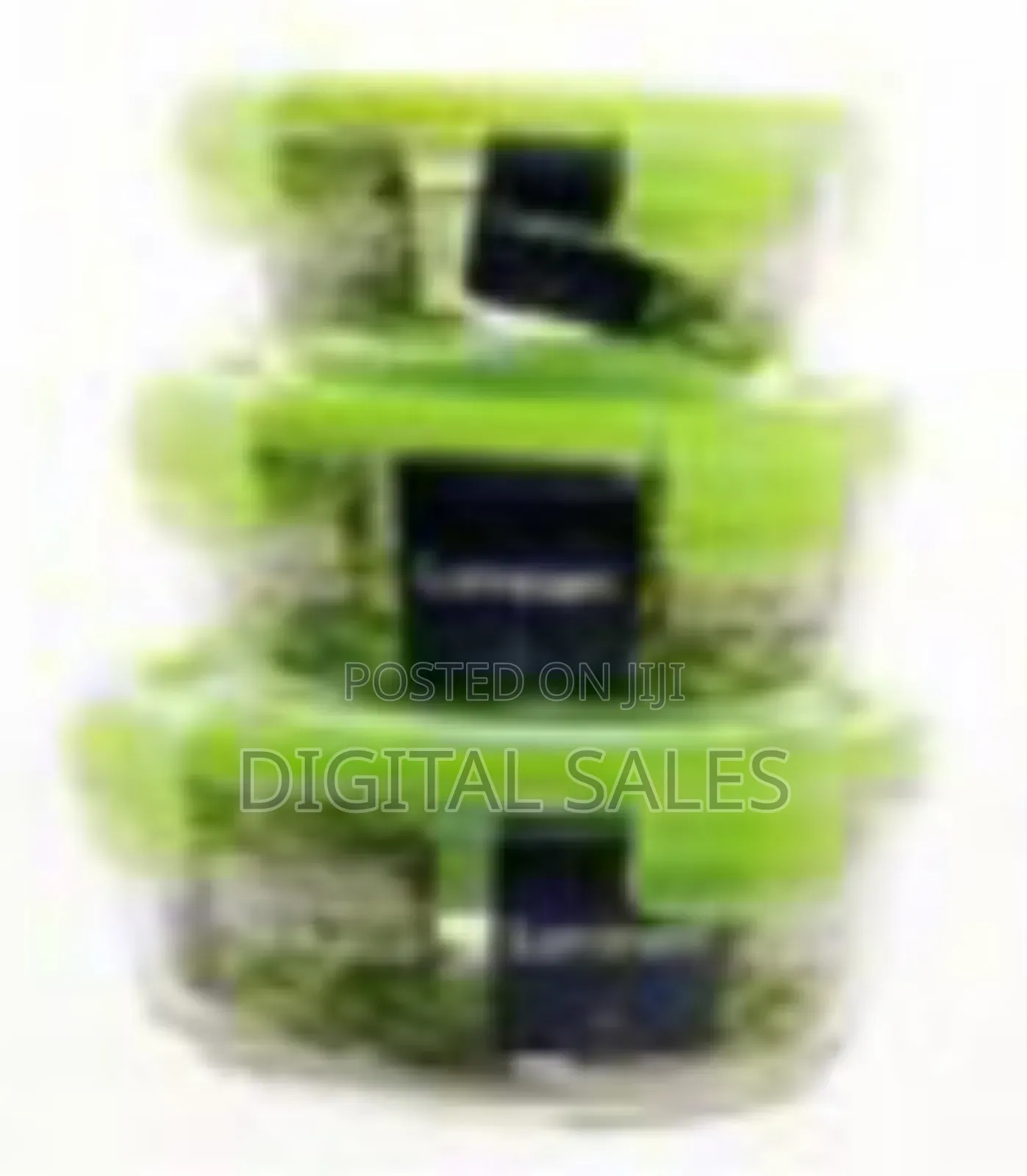 Set of 3 Round Glass Food Storage Containers