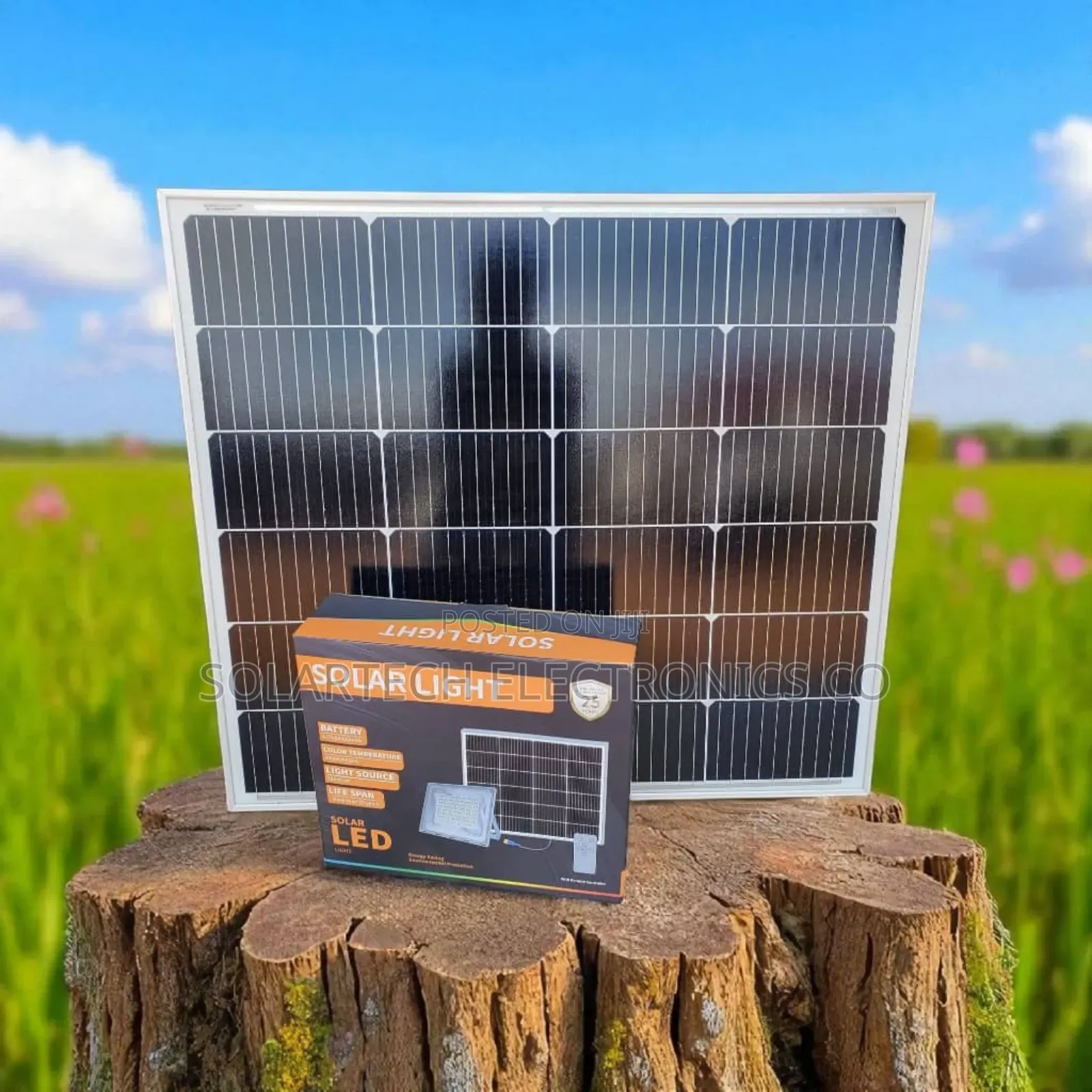 Wawa 500w Blue Carbon Solar Flood Light – High Power Lighting
