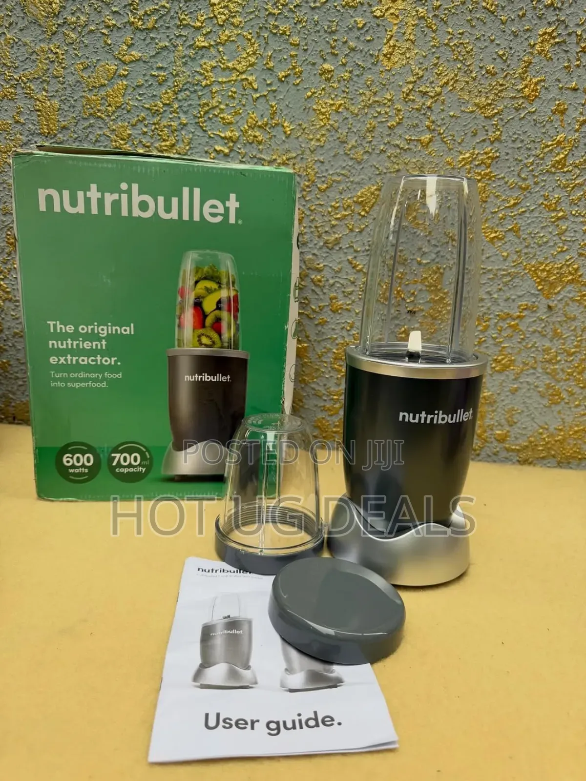 Nutribullet 600w Nutri Pro Juicer Blender Extractor Mixer- Grey.