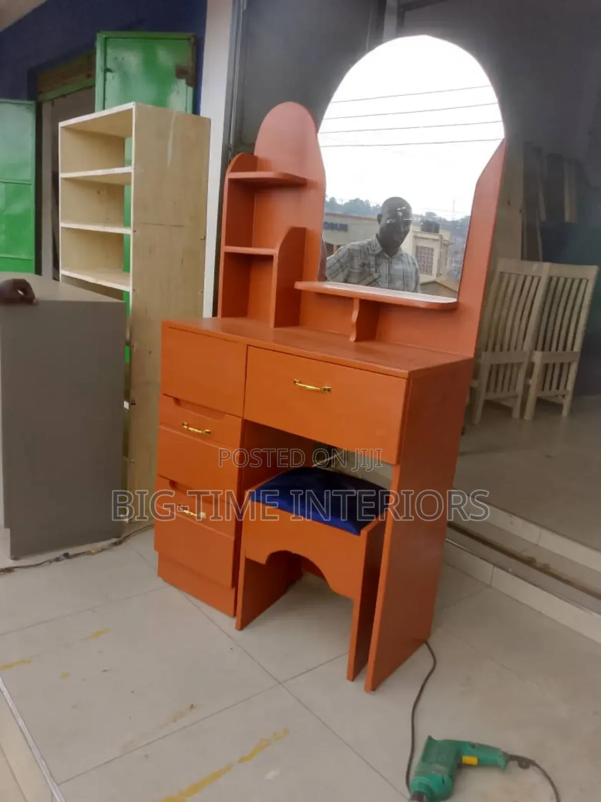 Cherry Brown Dressing Table/ Dressing Mirror
