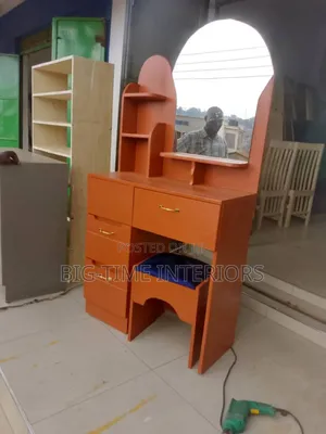 Cherry Brown Dressing Table/ Dressing Mirror