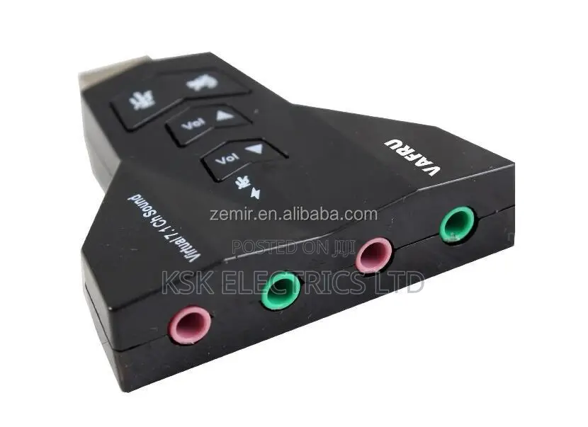 7.1 Channel Ch Sound Mic Speaker Double Adapter