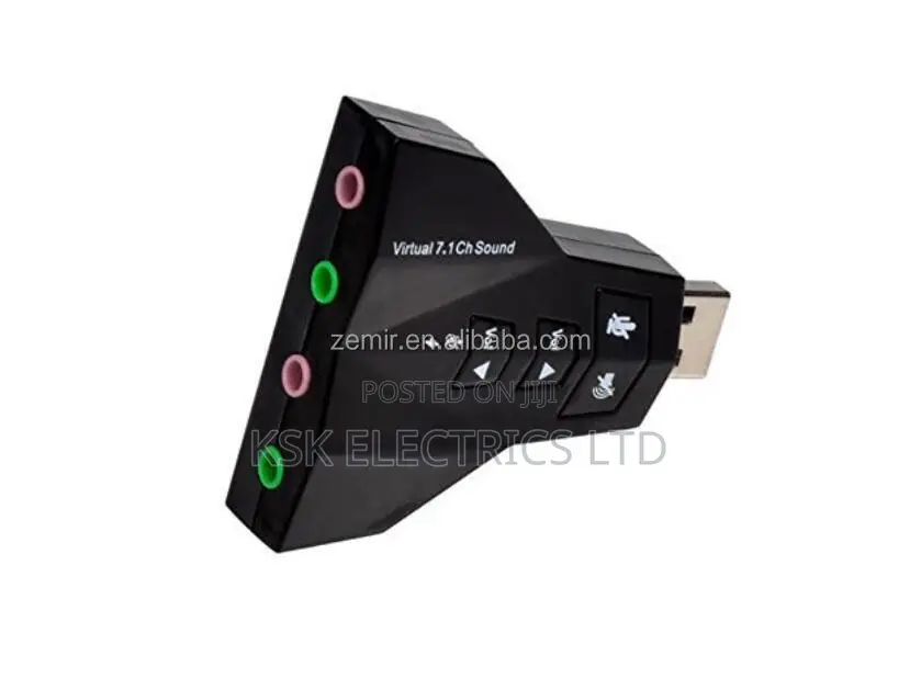 7.1 Channel Ch Sound Mic Speaker Double Adapter