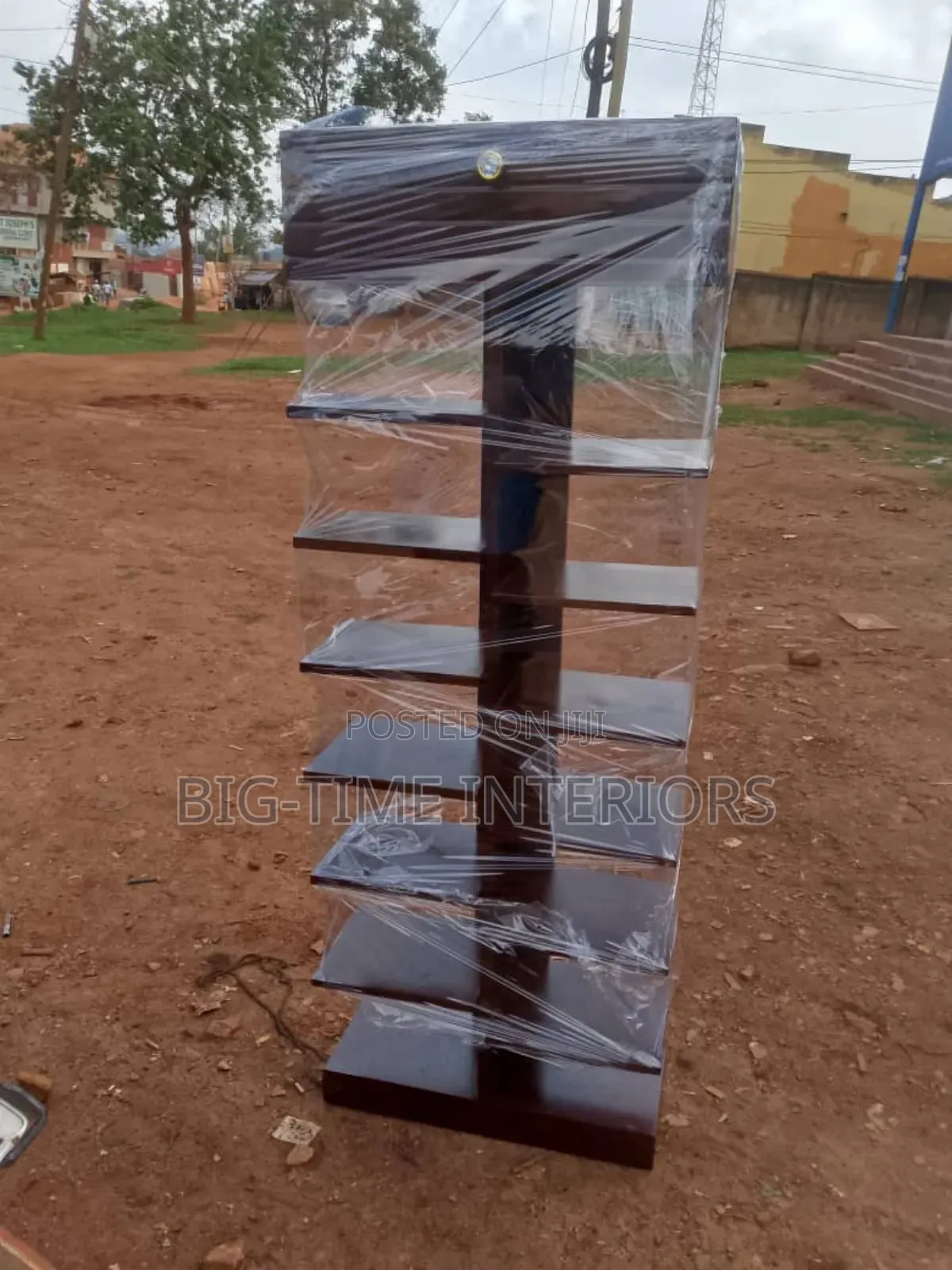 Coffee Brown Open Shoe Rack