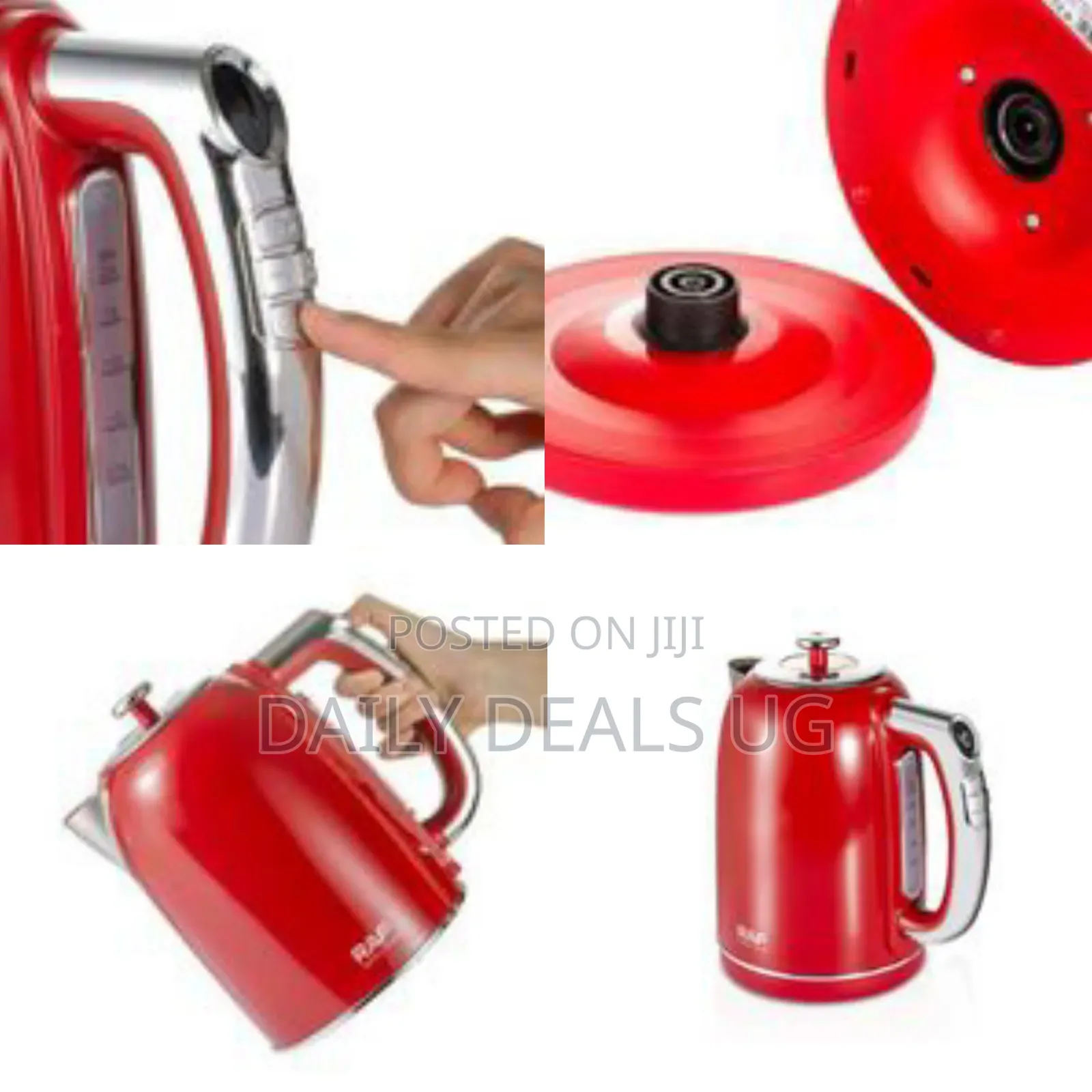 Raf R.7306r Retro-Style 1.7l Electric Kettle - Rapid Boil, Safe Design