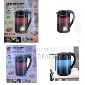 Hoffmans Illuminated Glass Electric Kettle - Multicolor