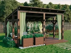Elegant Wooden Gazebo