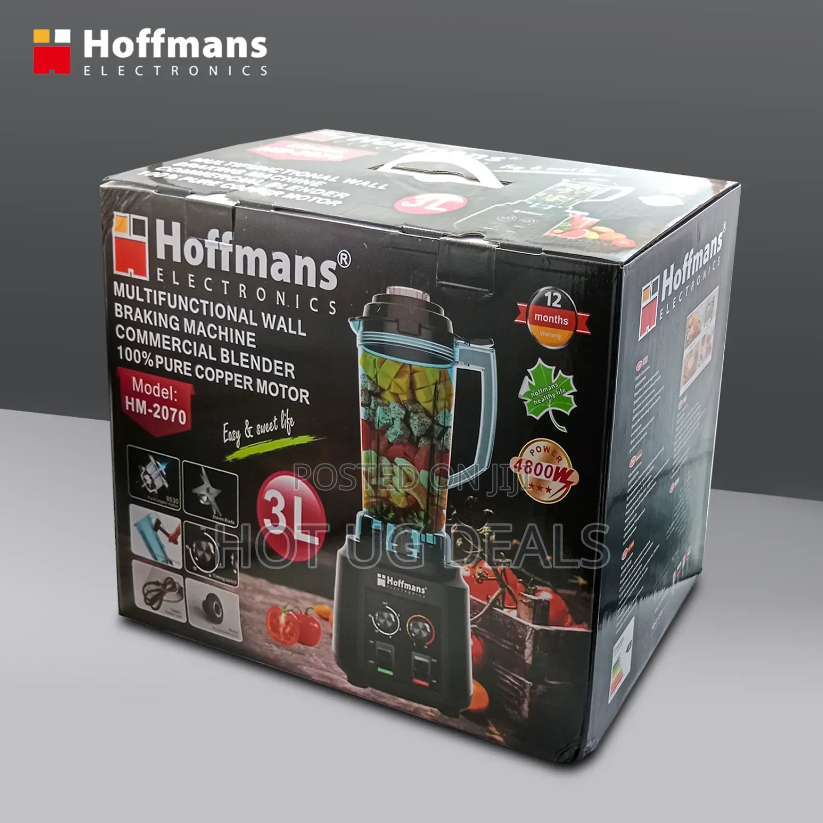 Hoffmans Hm-2070 - 3l Multifunctional Commercial Blender