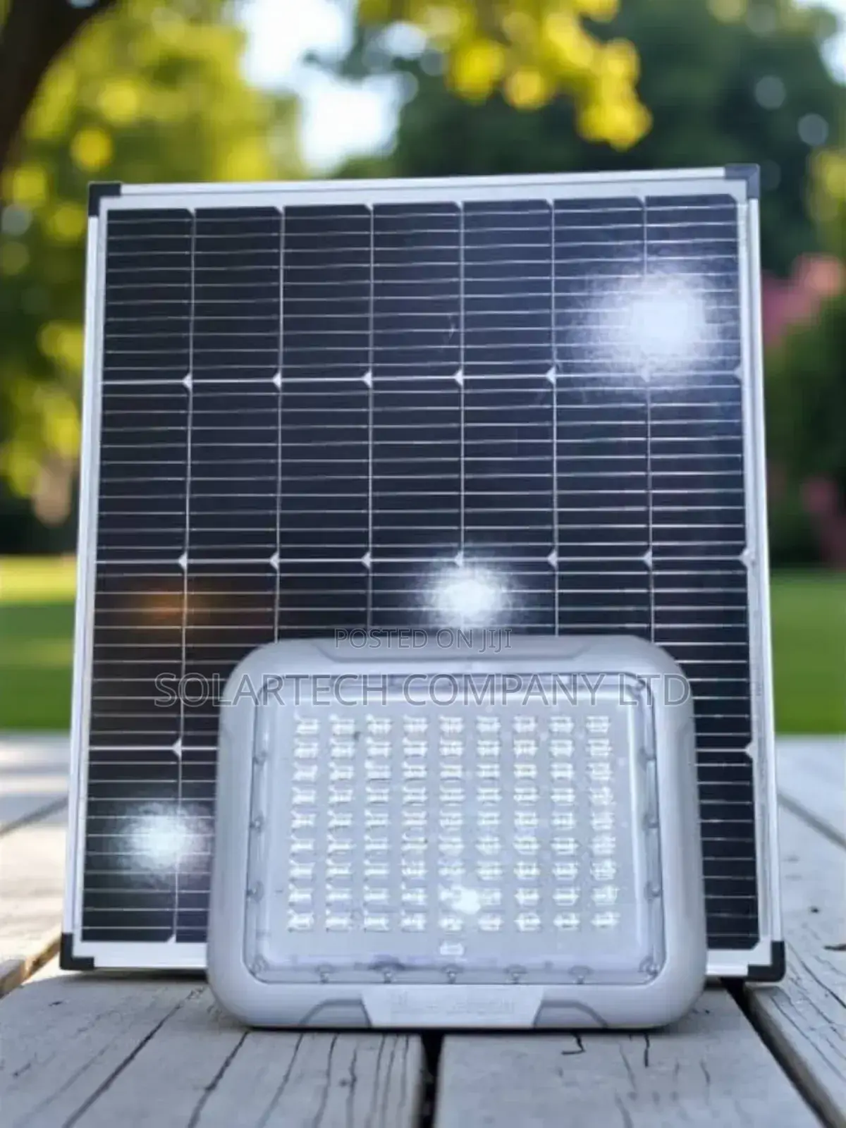500w SFL Blue Carbon Solar Flood Light With Lithium Battery