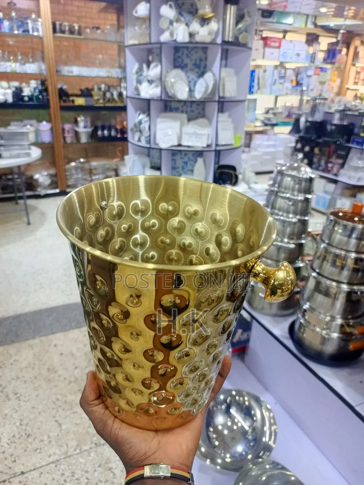 Golden Ice Bucket.